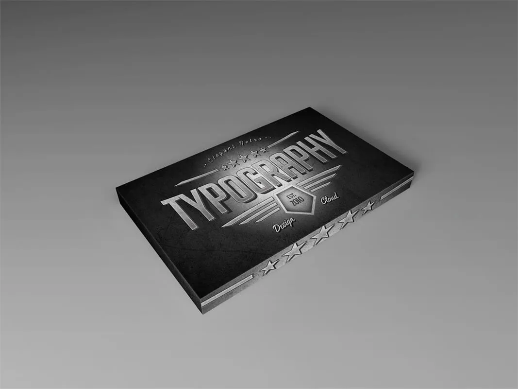 Game Card Packaging Box Mock Up