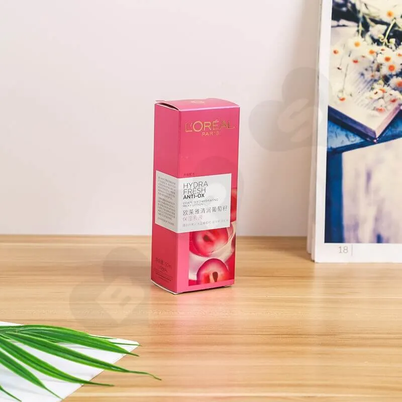 Glossy Cardboard Box For Exquisite Eye Liquid side view seven