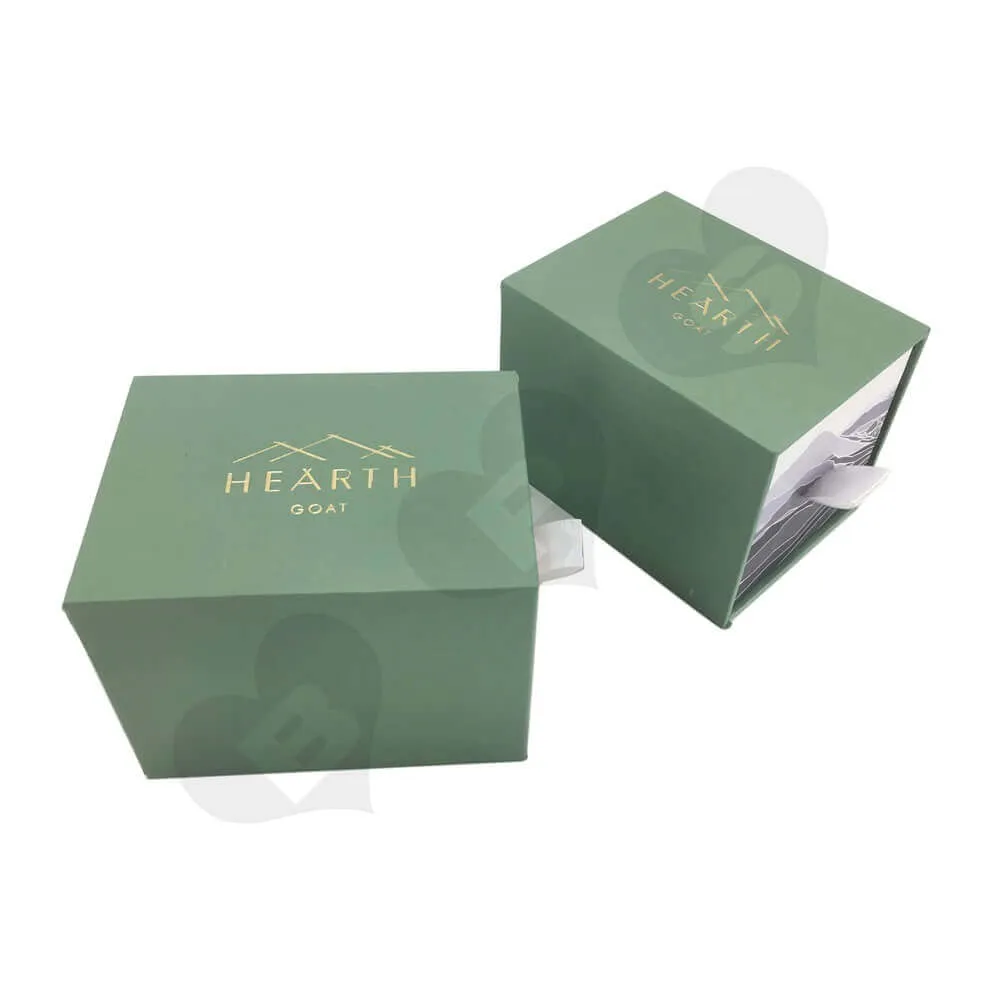 Golden Hot Foil Stamped Drawer Box