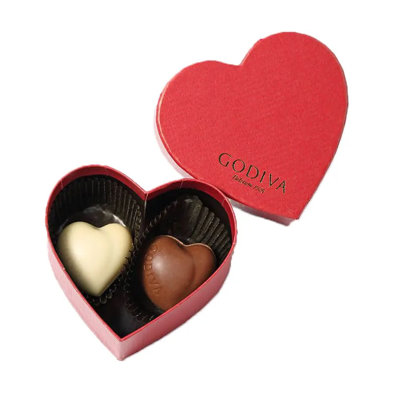 Caja de chocolates en forma de corazón