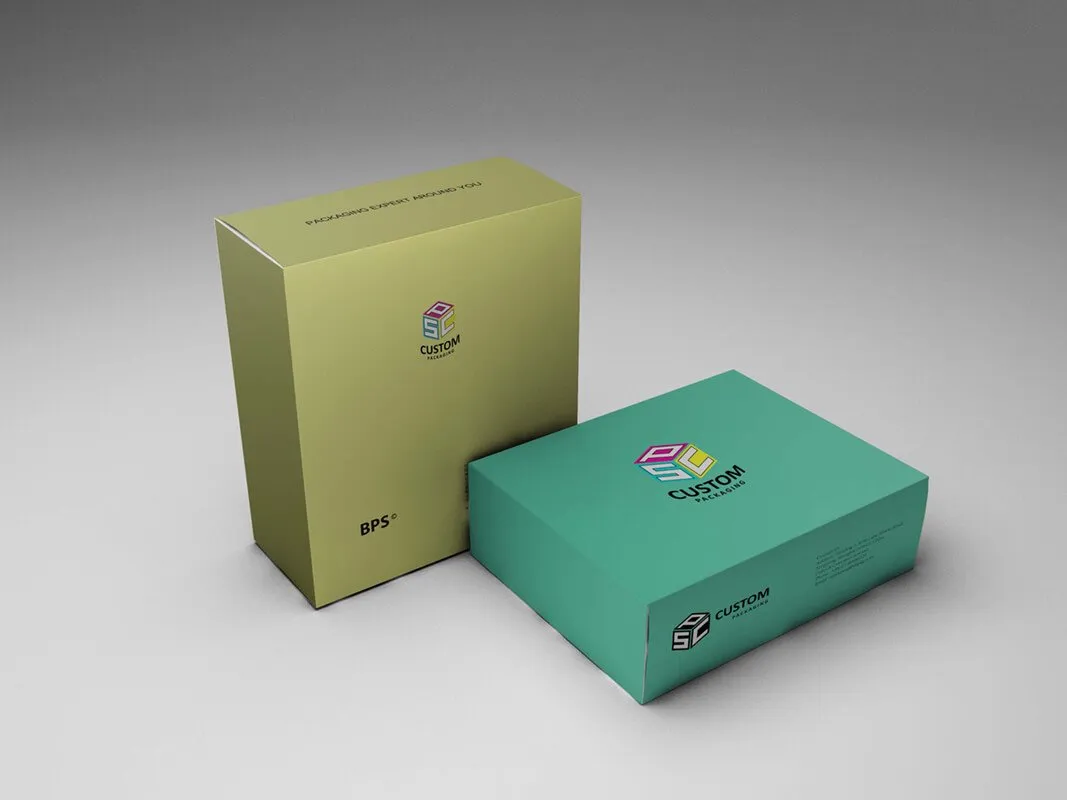 High Quality Custom Tuck End Paper Box Mockup Design