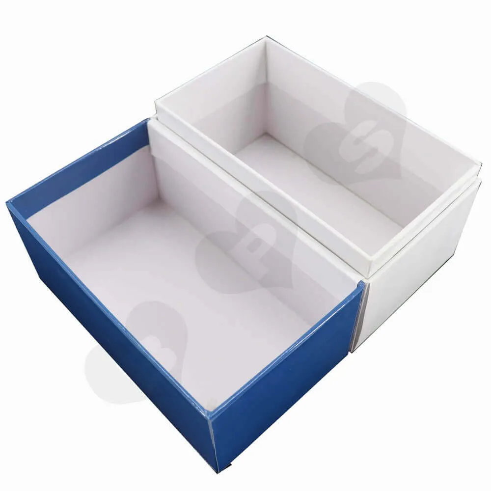Hinged Flip Lid Box Packaging side view three