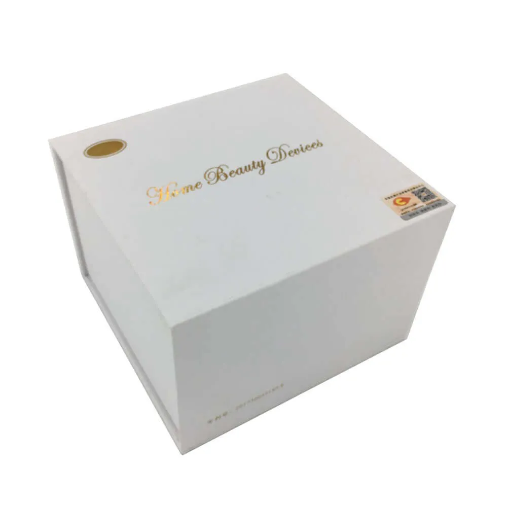 Home Beauty Device Packaging Box With EVA Foam Insert sideview one