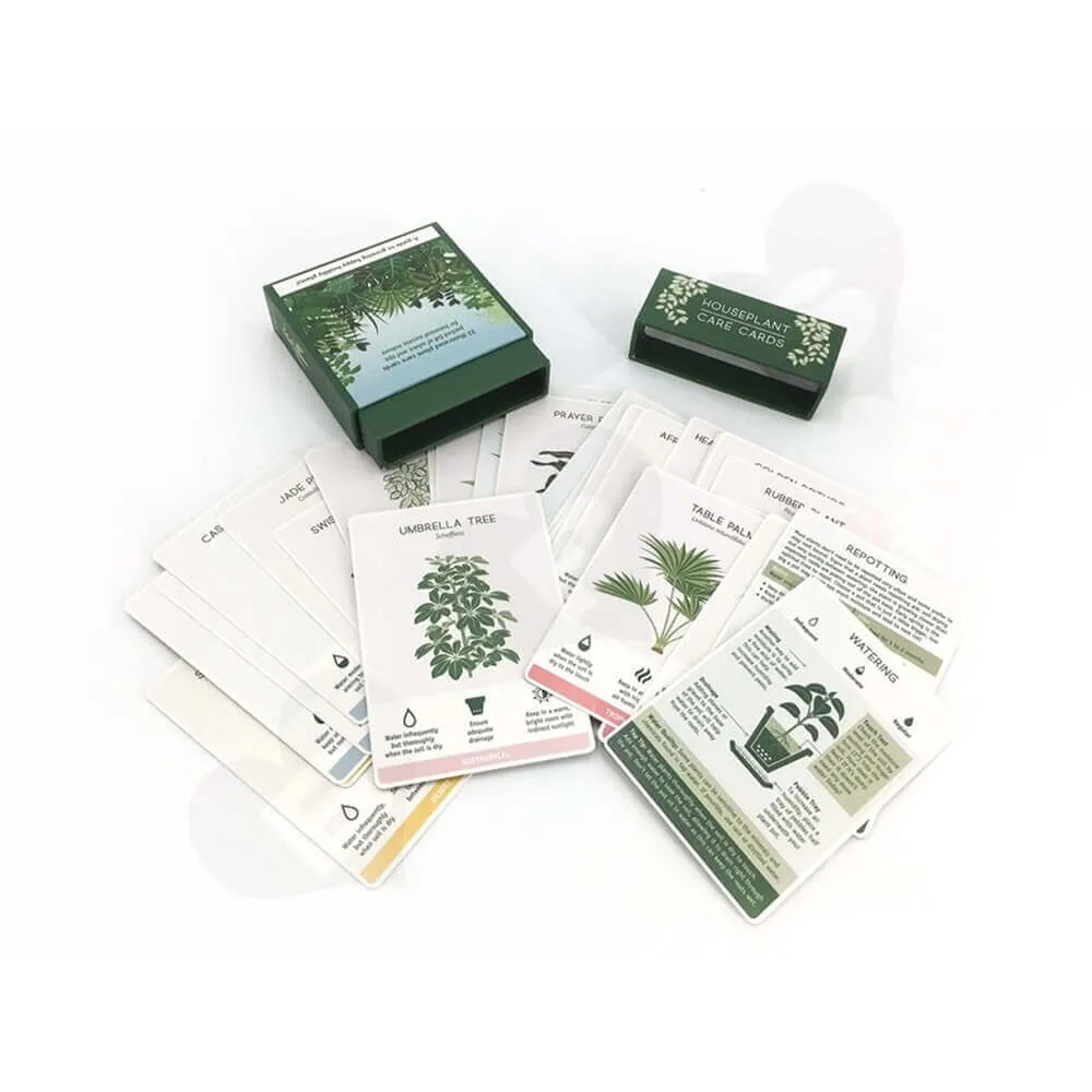 Houseplant Care Cards Packaging Box Side View Four