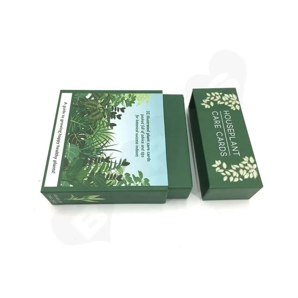 Houseplant Care Cards Packaging Box Side View Seven