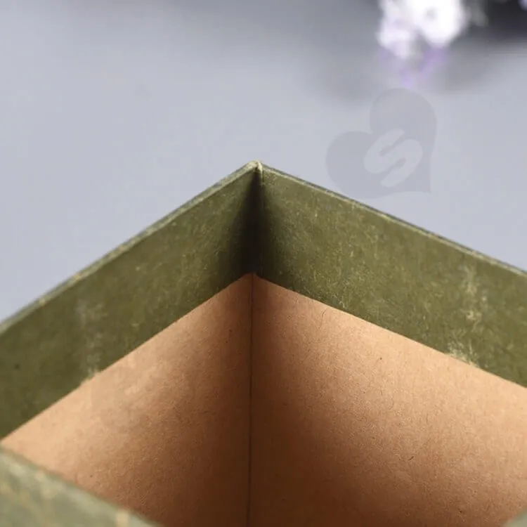 Kraft Cardboard Gift Box For Organic Shea Cream side view three