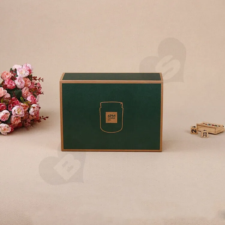 Kraft Mailer Box With Sleeve For Candle side view four