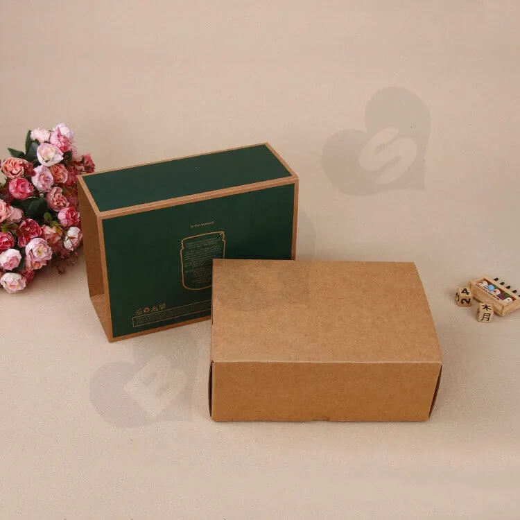 Kraft Mailer Box With Sleeve For Candle side view three