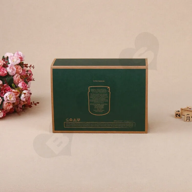 Kraft Mailer Box With Sleeve For Candle side view two