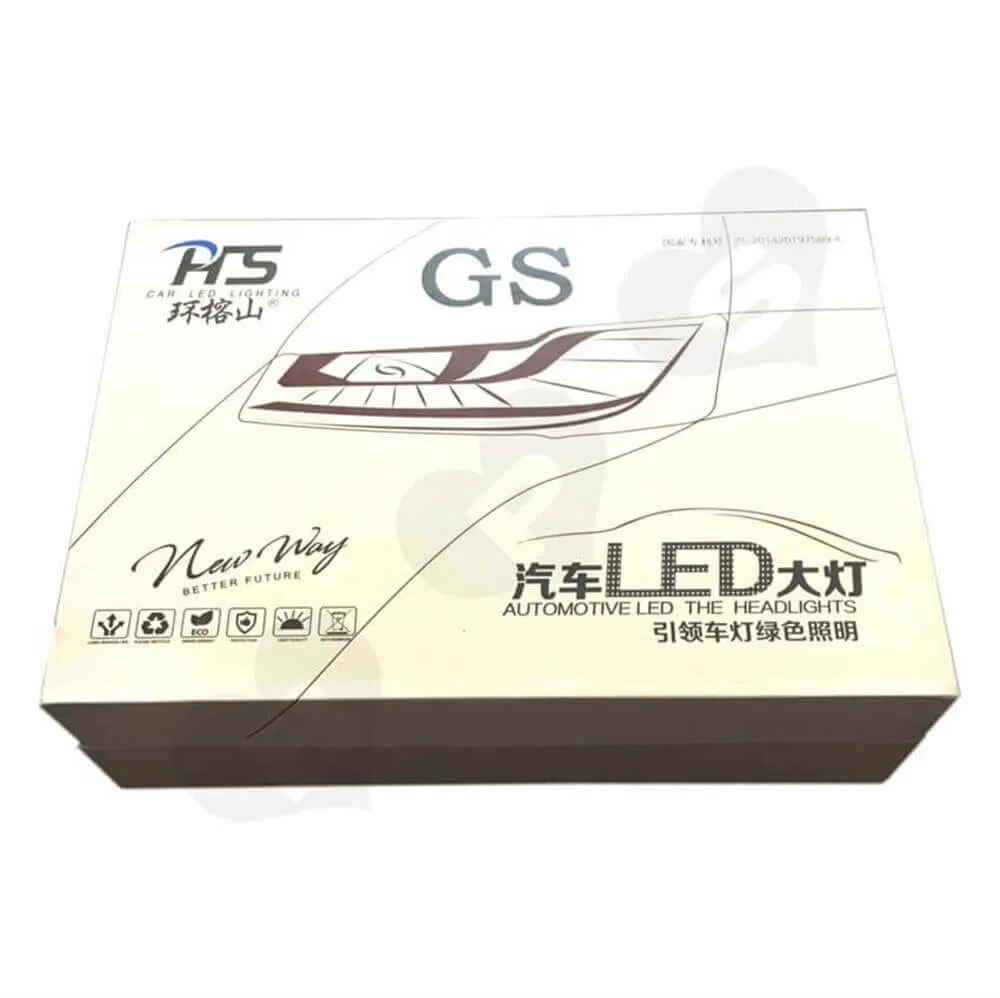 LED Bulb Rigid Gift Boxes Sideview Five