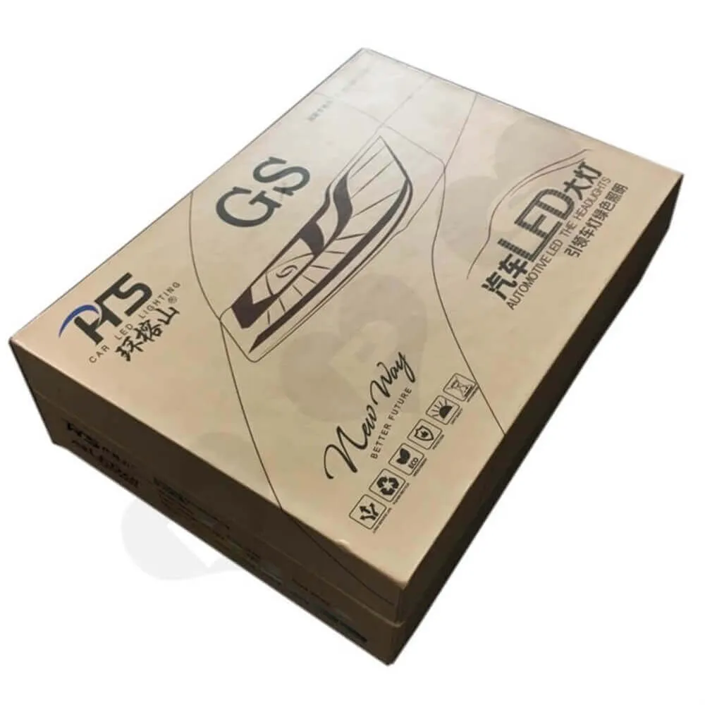 LED Bulb Rigid Gift Boxes Sideview Seven