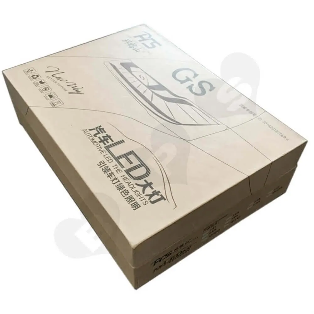 LED Bulb Rigid Gift Boxes Sideview Six
