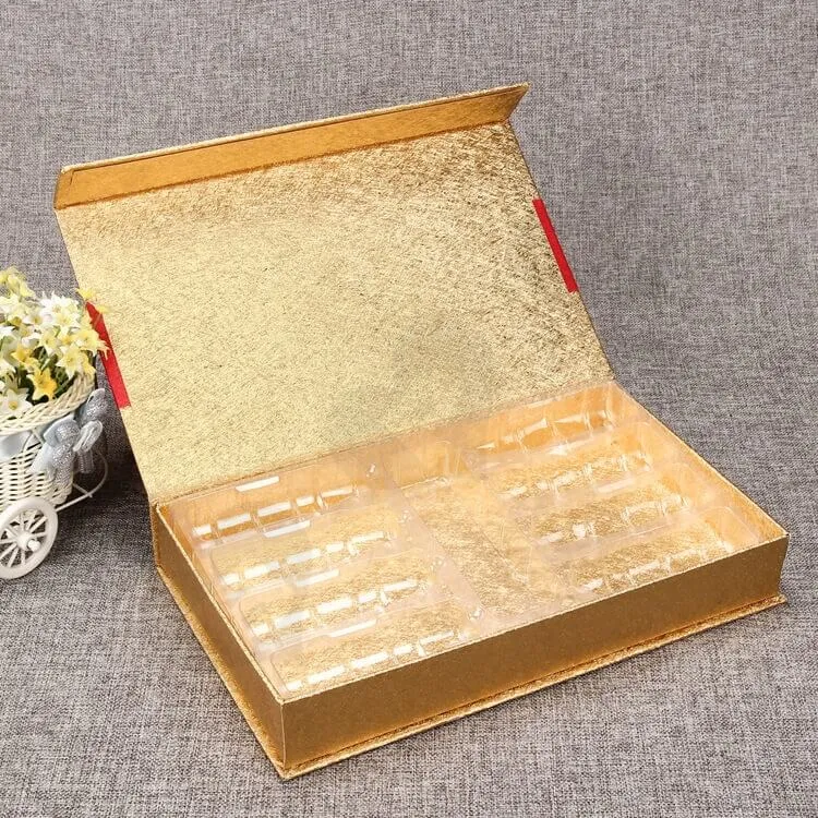 Luxury Cardboard Magnetic Closure Gift Box For Food side view four