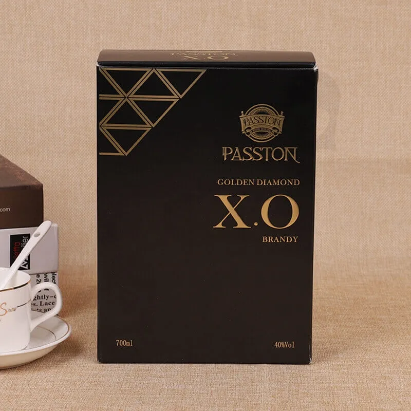 Luxury Custom Cardboard Wine Box side view two