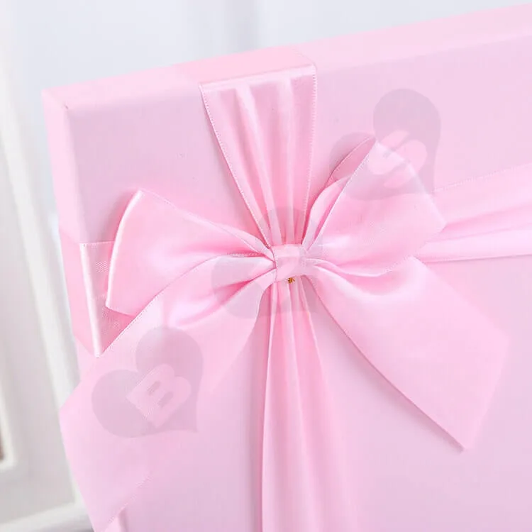 Luxury Pink Rigid Box For Chocolate side view four