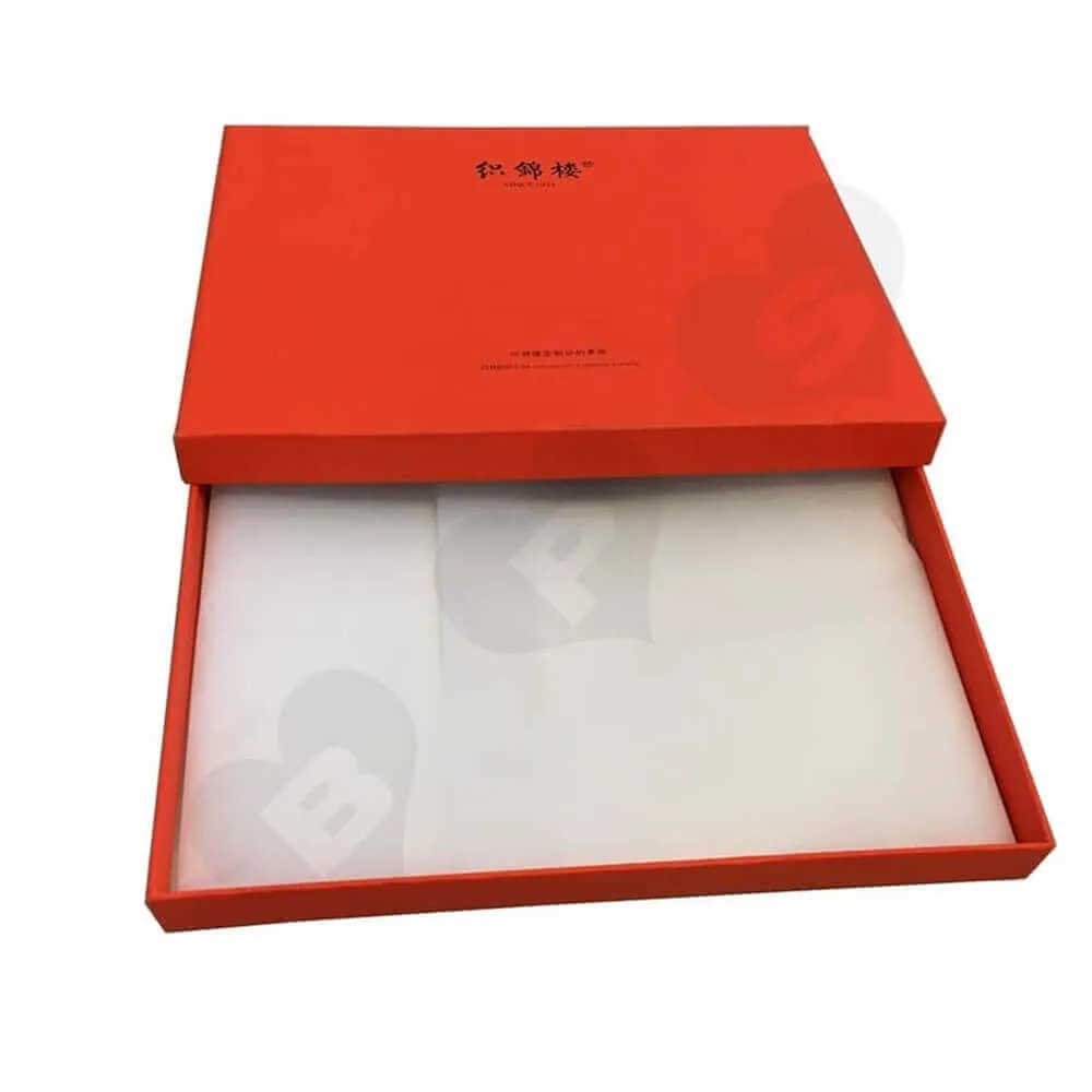 Luxury Scarf Cardboard Gift Box Side View Four