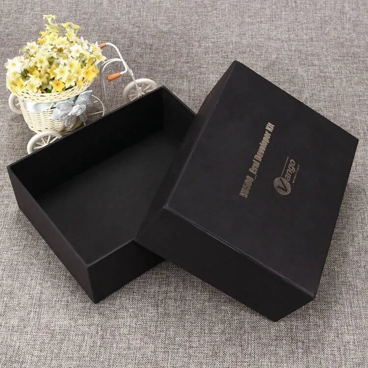Matte Black Gift Box For Internet of Things Devices side view four