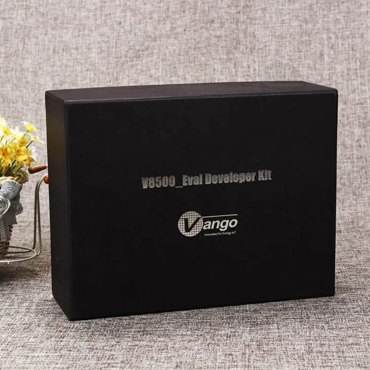 Matte Black Gift Box For Internet of Things Devices side view one