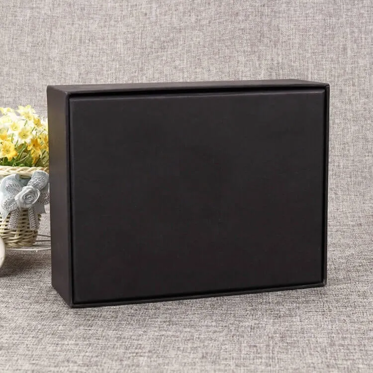 Matte Black Gift Box For Internet of Things Devices side view three
