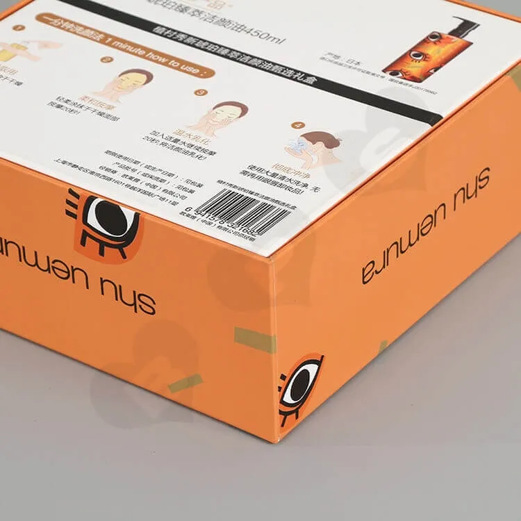 Matte Color Rigid Box For Face Cleanser side view four