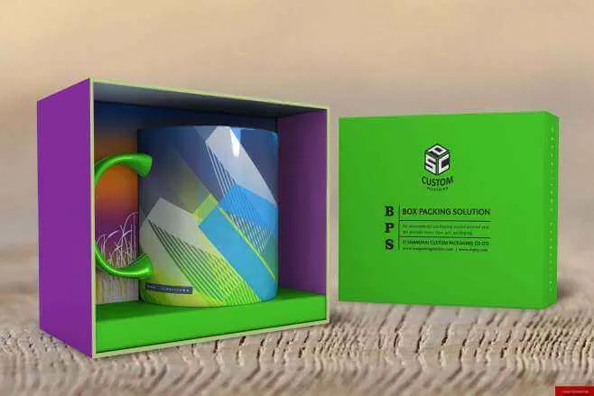 Mug Packaging Box Mock Up Service