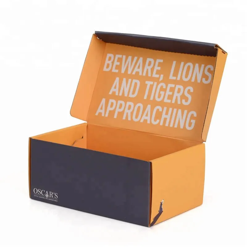 Outdoor shoe packaging box