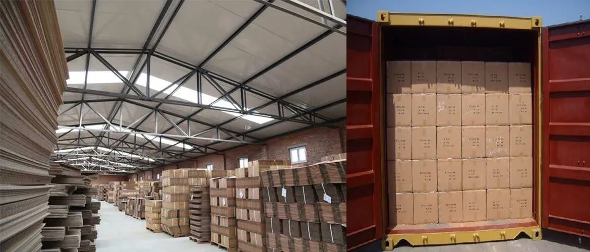 Palletized Carton Boxes Shipping Loading