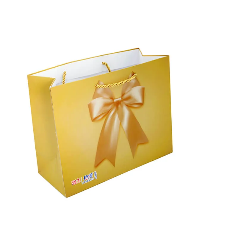 Paper Handle Bag Made Of Ivory Board