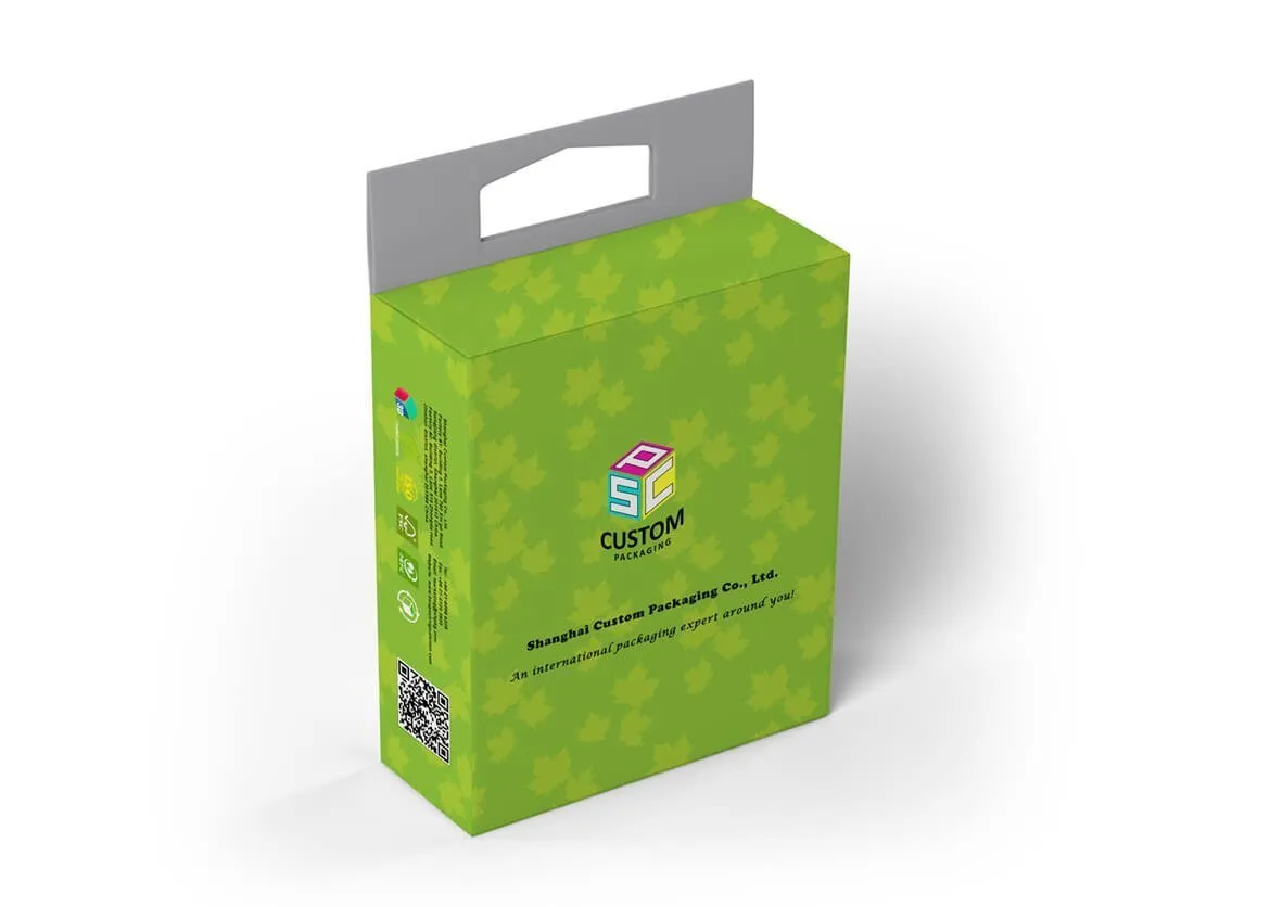 Paperboard material retail box mock-up design 2