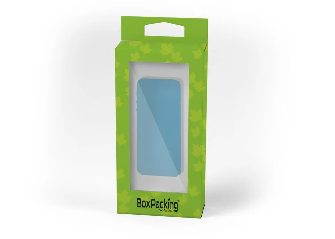 Paperboard material retail box mock-up design 3