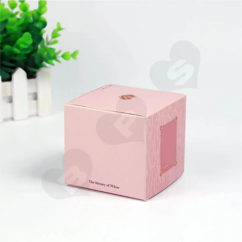 Personalised Cube Cardboard Gift Box For Perfume side view five