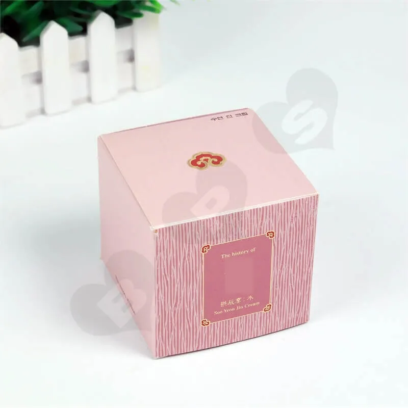 Personalised Cube Cardboard Gift Box For Perfume side view six