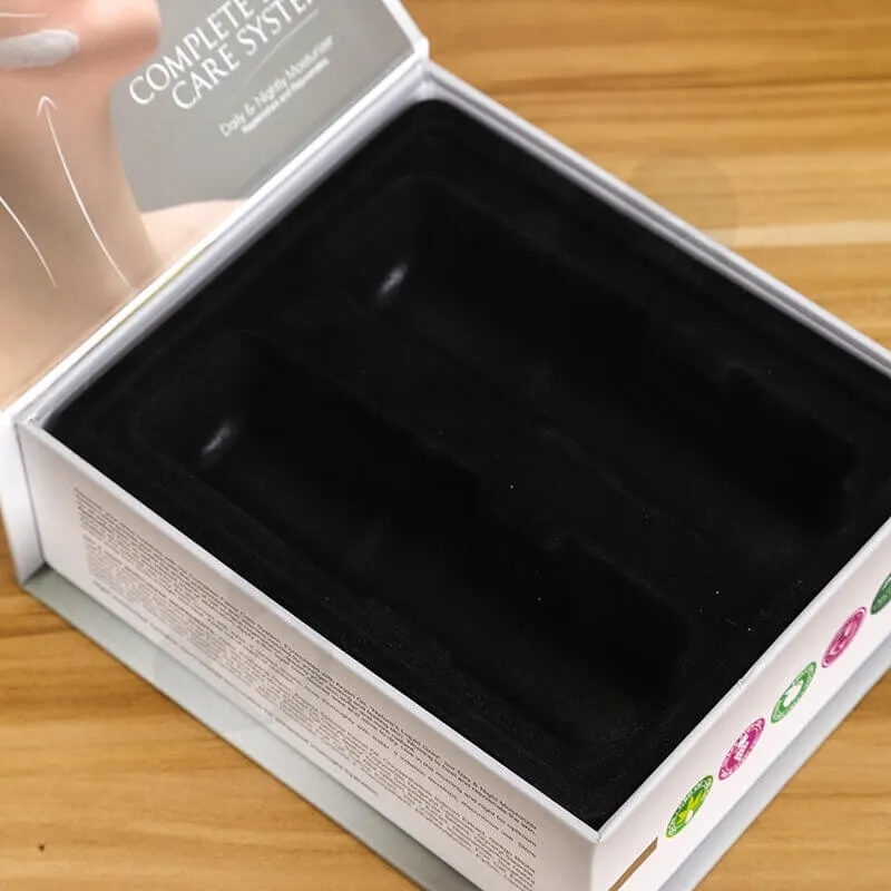 Printed Cardboard Box For Complete Facial Care System side view five