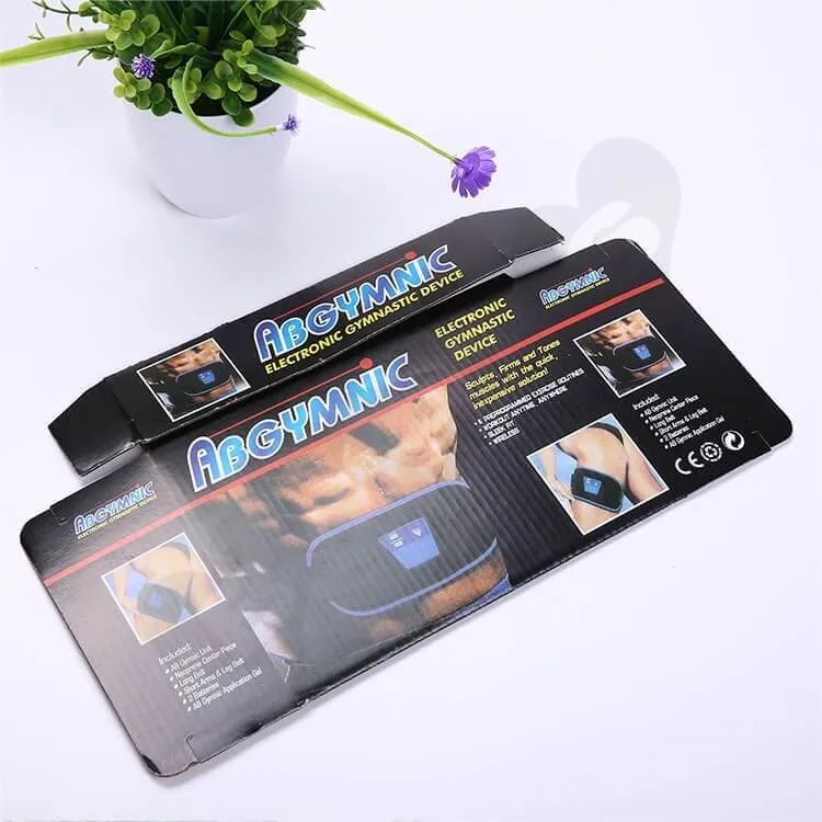 Printed Corrugated Box For Electronic Gymnastic Device side view three