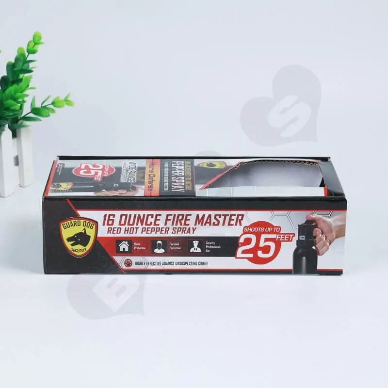 Printed Corrugated Box For Hot Pepper Spray side view one