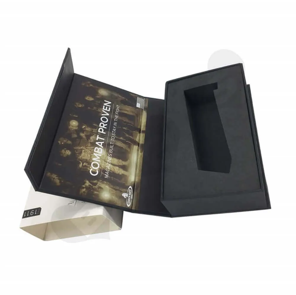Printed Magazine Packaging Box with Sleeve Sideview Six