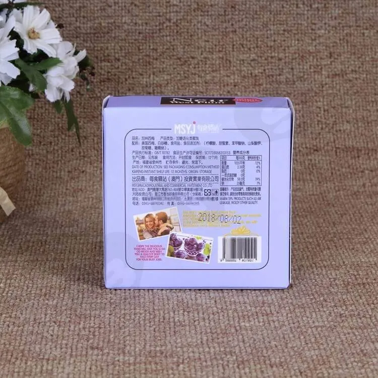 Printed Retail Cardboard Box For Dry Nuts And Fruits side view six