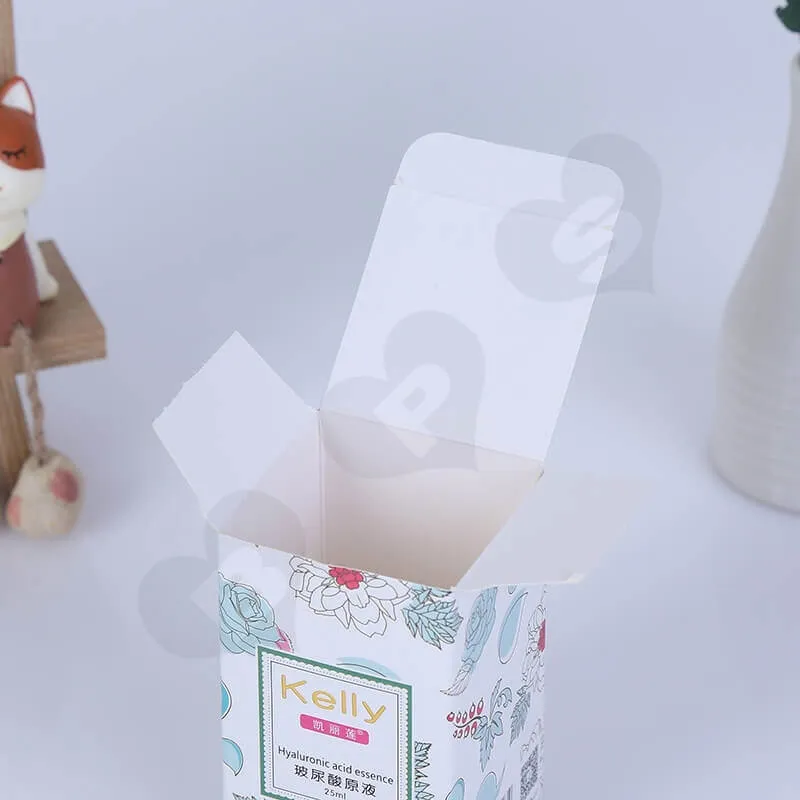 Printed Tuck End Cosmetic Packaging Box side view three