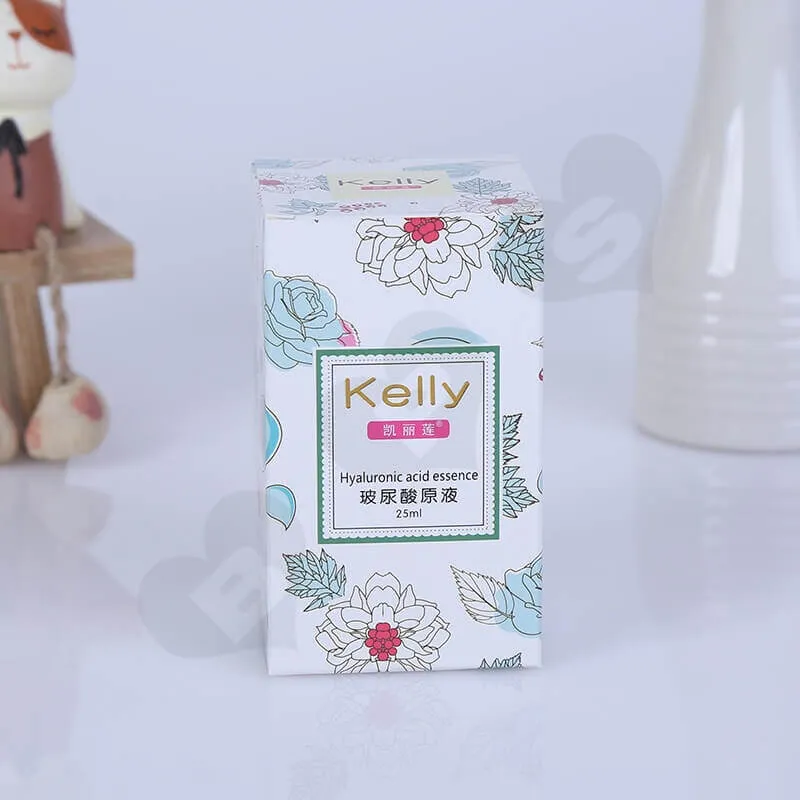 Printed Tuck End Cosmetic Packaging Box side view two