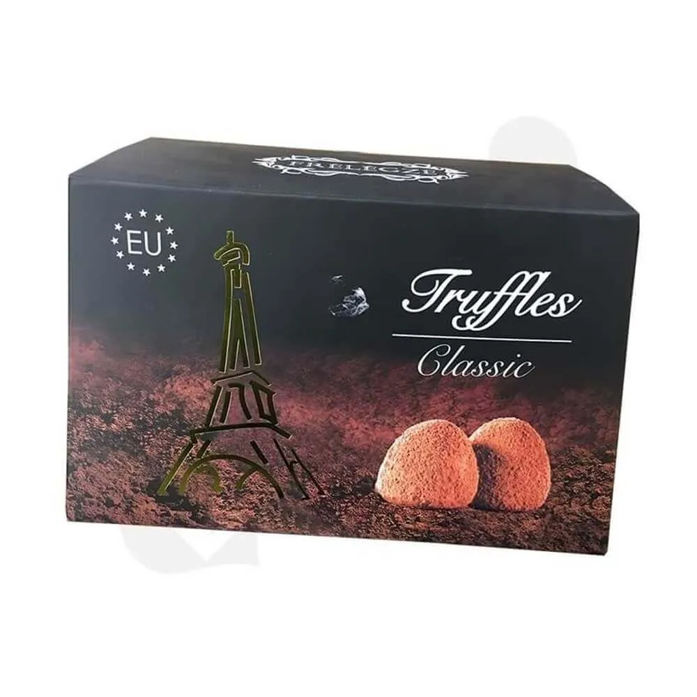 Printed truffles Packaging Box Sideview Five
