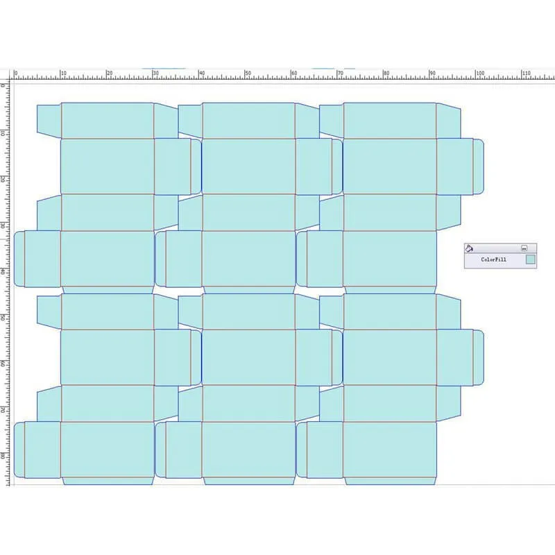 Printing Mold Of Reverse Tuck End Box