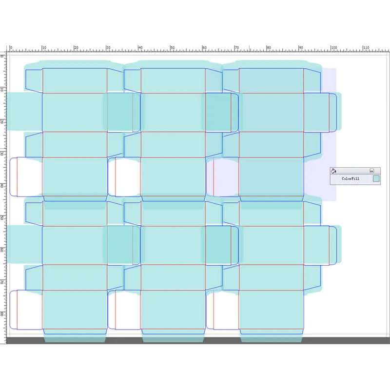Printing Mold Of Straight Tuck-End Box