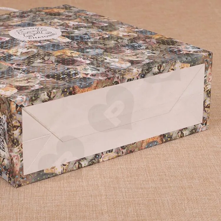 Recycled Material Kraft Paper Bags side view five