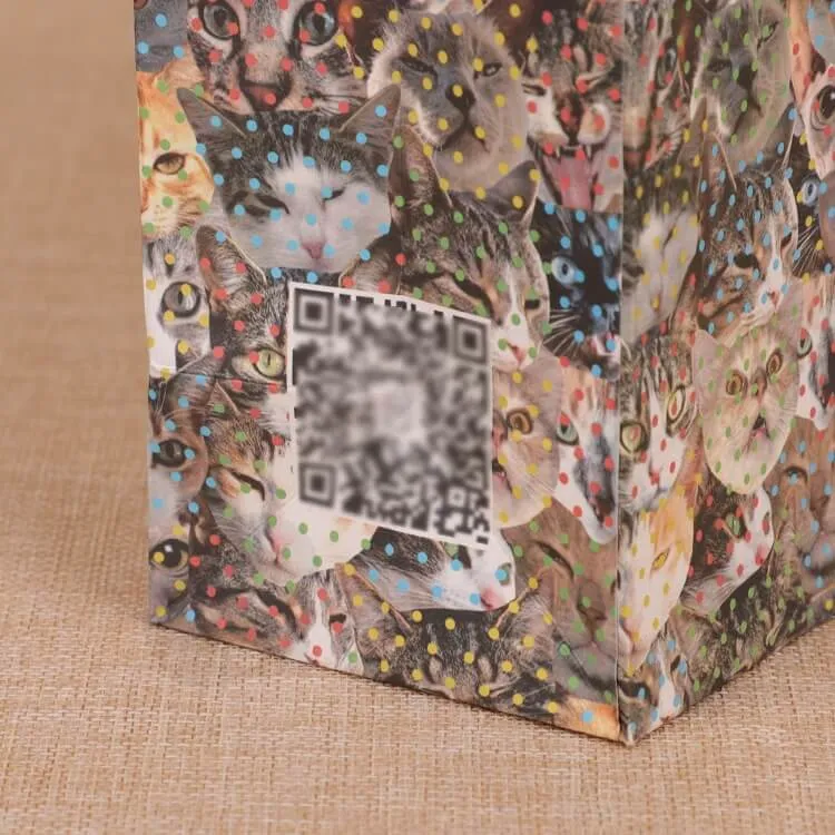 Recycled Material Kraft Paper Bags side view three