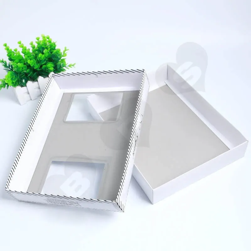 Retail Cardboard Printed Box For Tie side view three