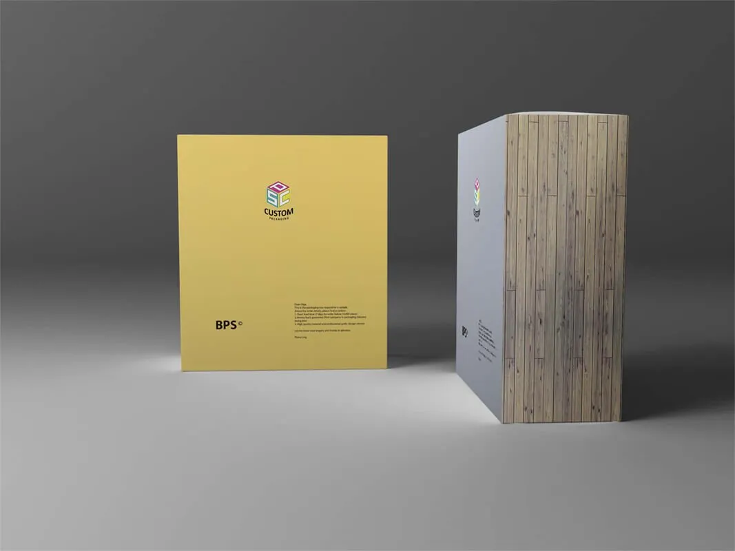 Reverse Tuck End Box Mock Up Design