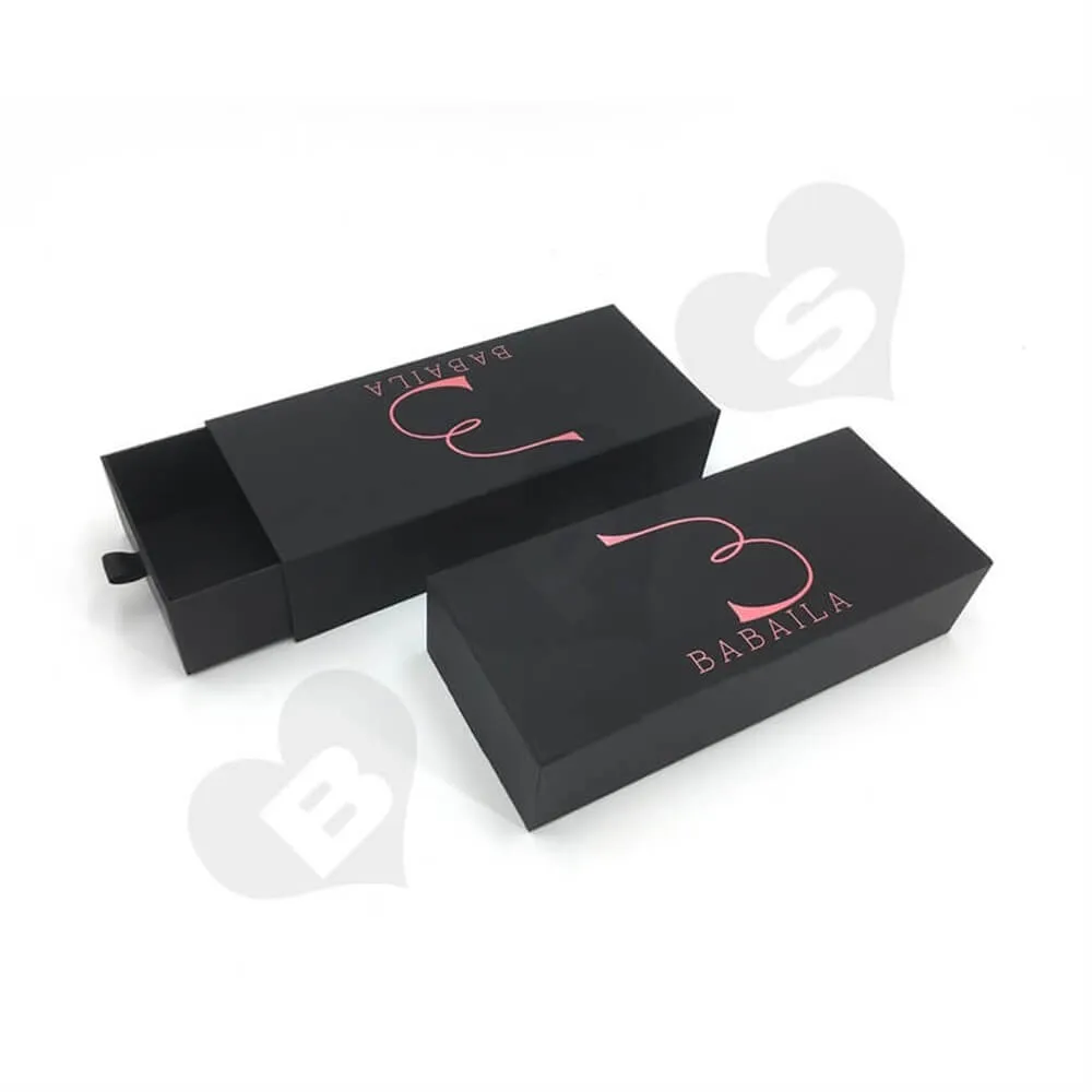 Rigid Cardboard Drawer Style Wig Box sideview nine