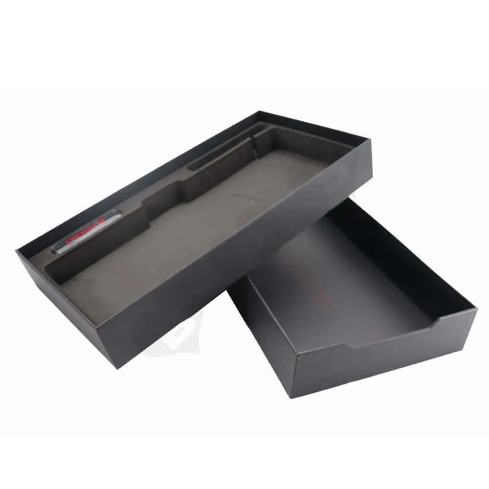 Rigid Cardboard Keyboard Packaging Boxes With Sleeve Side View Five