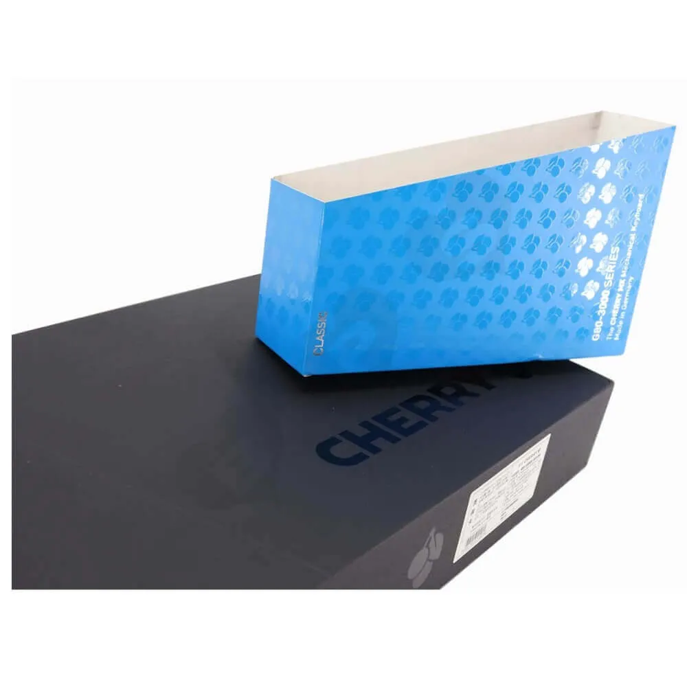 Rigid Cardboard Keyboard Packaging Boxes With Sleeve Side View Two