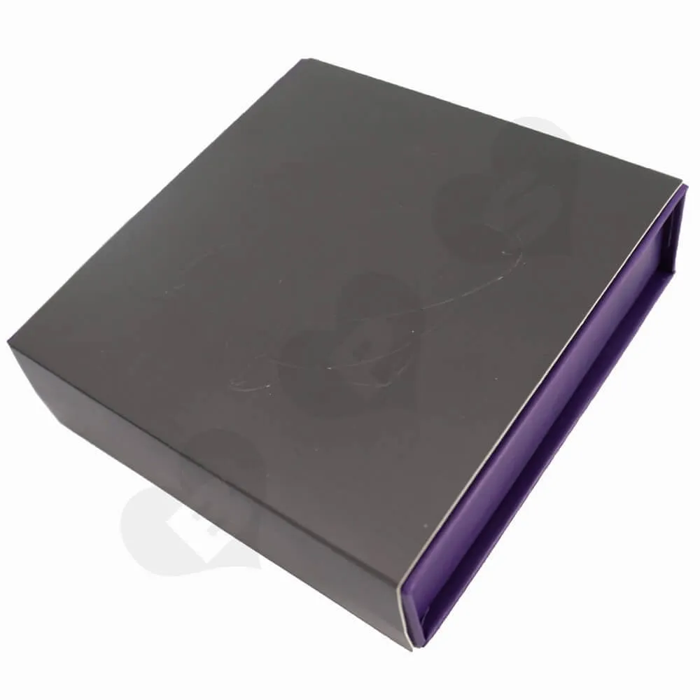 Rigid Cardboard Medal Box Display side view three